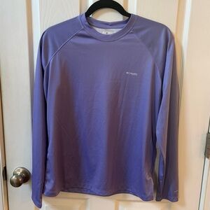 Columbia PFG Women’s M Tidal Tee Long Sleeve Performance T Shirt UPF 50 Purple